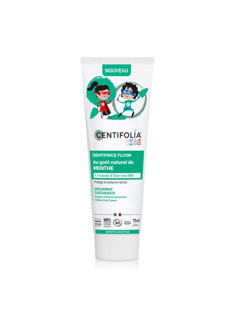 Image principale de la modale pour Dentifrice Enfants à la Menthe Bio - Protection 75 ml - Centifolia