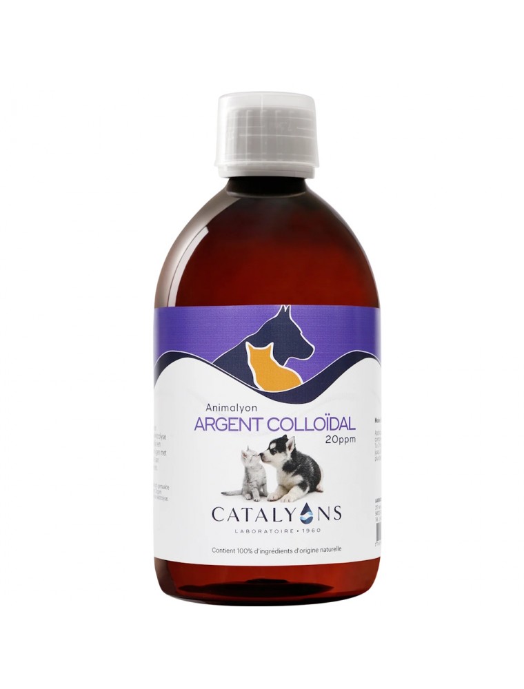 Image principale de la modale pour Animalyon Argent Colloïdal 20 PPM - Oligo-Elément 500 ml - Catalyons