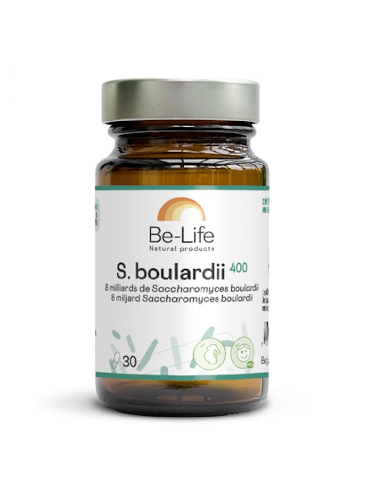 Image principale de la modale pour S. Boulardii - Muqueuses Saines 8 milliards de bactéries Saccharomyces boulardii 30 gélules - Be-Life