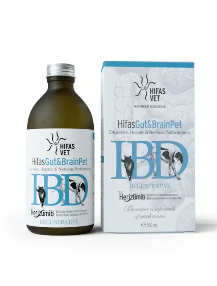 Image principale de la modale pour Hifas Gut and Brain Pet - Microbiote et Système Nerveux des Chiens et les Chats 250 ml - Hifas Da Terra