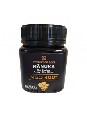 Image de Miel de Manuka - Miel de Nouvelle-Zélande MGO 400+ 250g - Watson and Son depuis Watson and Son