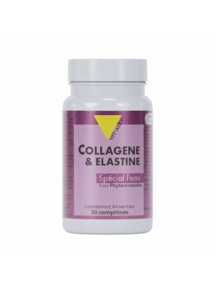 Image de Collagène et Elastine - Peau 30 comprimés - Vit'all+ depuis Achetez les produits Vit'All + à l'herboristerie Louis (2)
