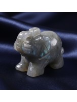 Image de Eléphant - Labradorite - 40 mm depuis Achetez vos Pierres travaillées – Pierres polies, taillées & formes pour lithothérapie