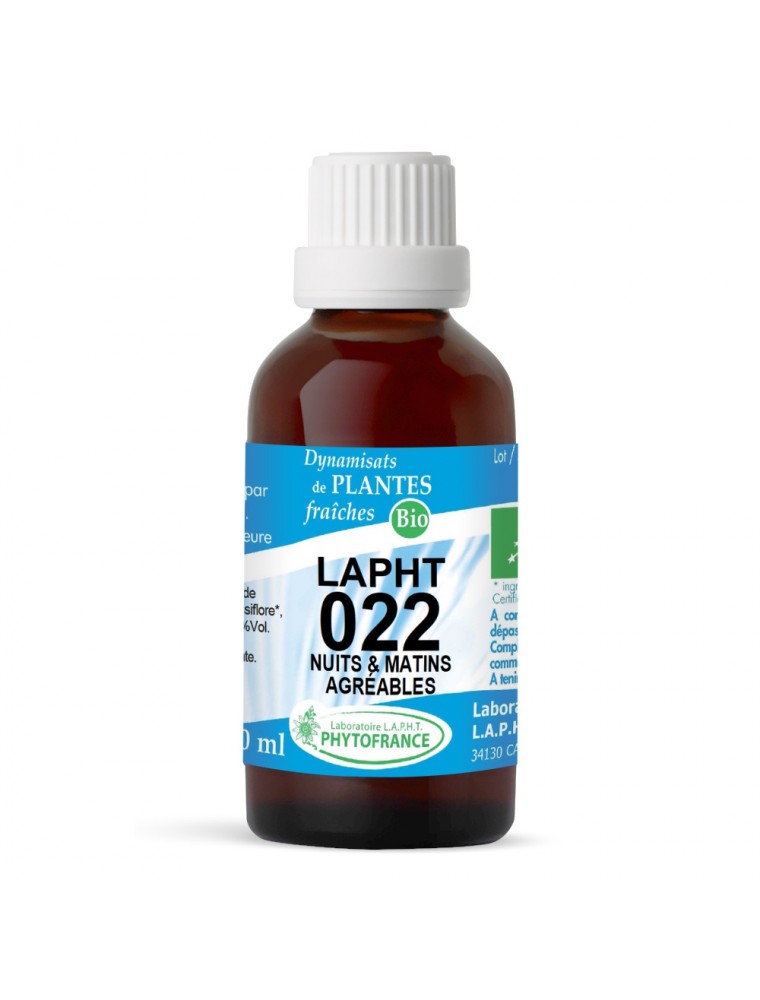Image principale de la modale pour LAPHT 022 Bio - Nuits et Matins agréables 30 ml - Phytofrance