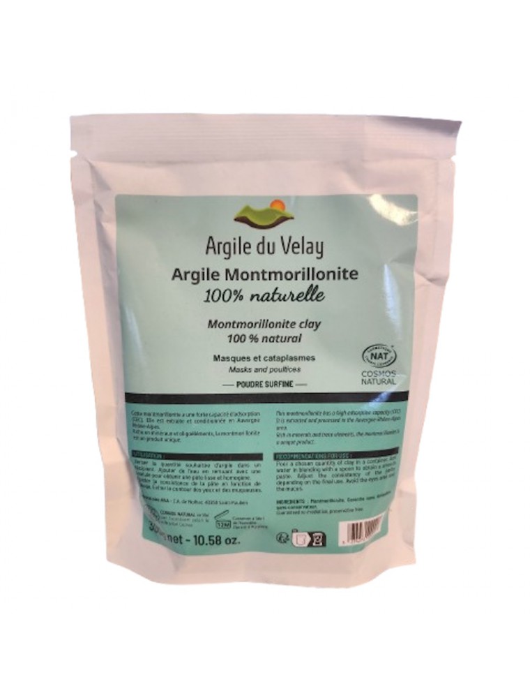 Image principale de la modale pour Argile Montmorillonite - Soin du Corps et du Visage 300g - Argile du Velay