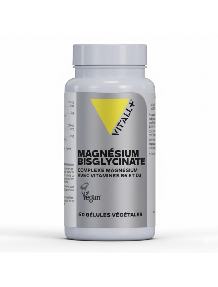 Image principale de la modale pour Magnésium Bisglycinate - Détente 60 gélules - Vit'all+
