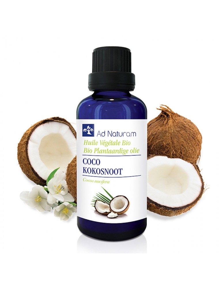 Image principale de la modale pour Coco Bio - Huile Végétale de Cocos nucifera L. 50 ml - Ad Naturam