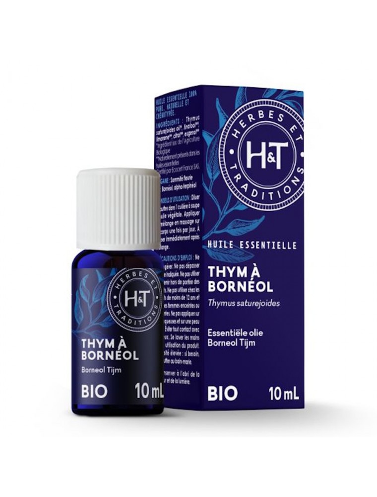 Image principale de la modale pour Thym à Bornéol Bio - Huile essentielle de Thymus saturejoides 10 ml - Herbes et Traditions