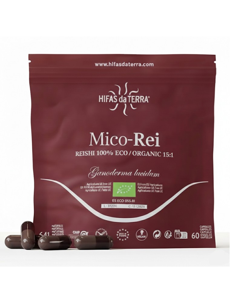 Image principale de la modale pour Mico-Rei Bio - Immunité et Tonus Recharge de 60 capsules - Hifas Da Terra