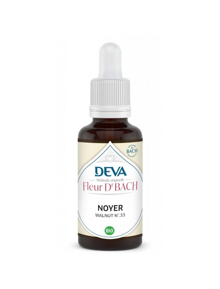Image principale de la modale pour Noyer Bio - Aide au changement et protection Élixir Floral de Bach 30 ml - Deva