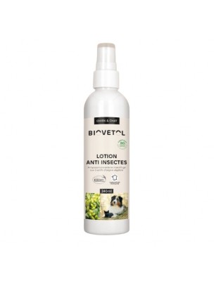 Image de Lotion Anti-Insectes Bio - Contre les tiques, puces et moustiques 240 ml - Biovetol depuis Achetez les nouvelles tisanes arrivées à l'herboristerie Louis