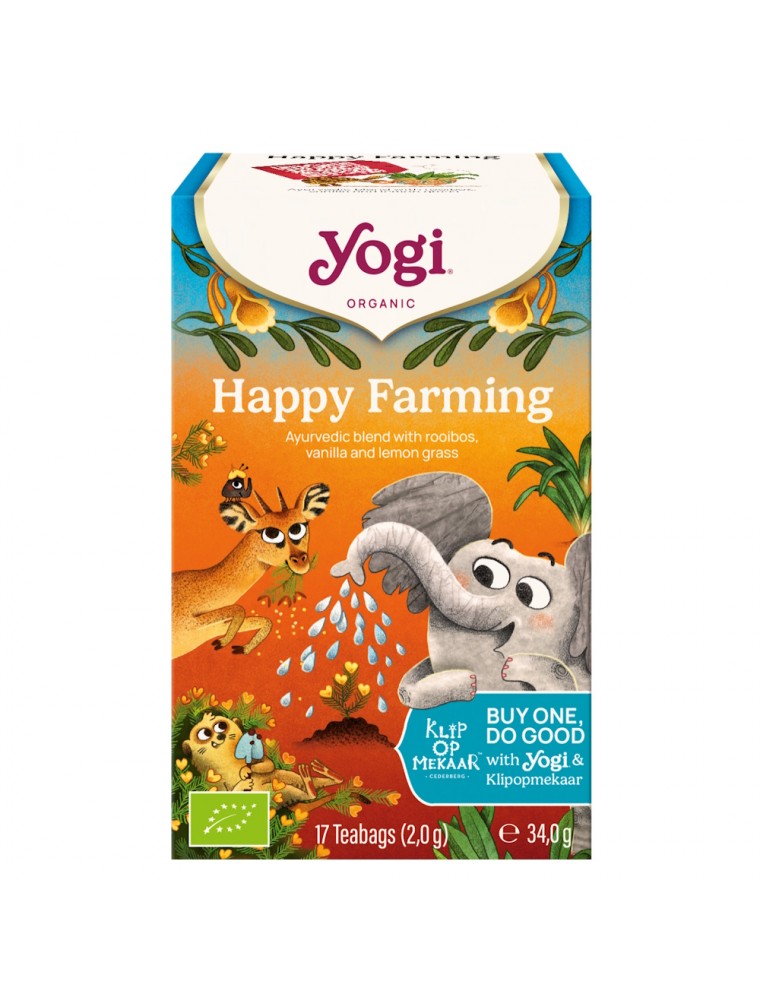 Image principale de la modale pour Happy Farming Bio - Infusions Ayurvédiques 17 sachets - Yogi Tea