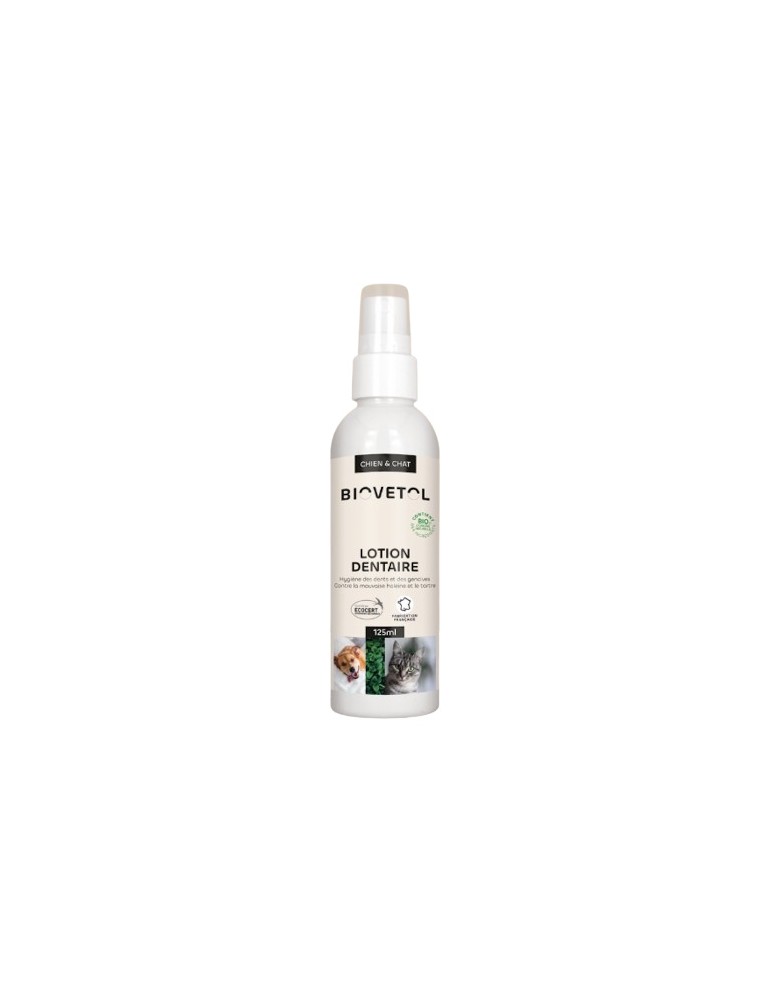 Image principale de la modale pour Lotion Dentaire Bio - Hygiène Buco-Dentaire des Chats et des Chiens - Biovetol