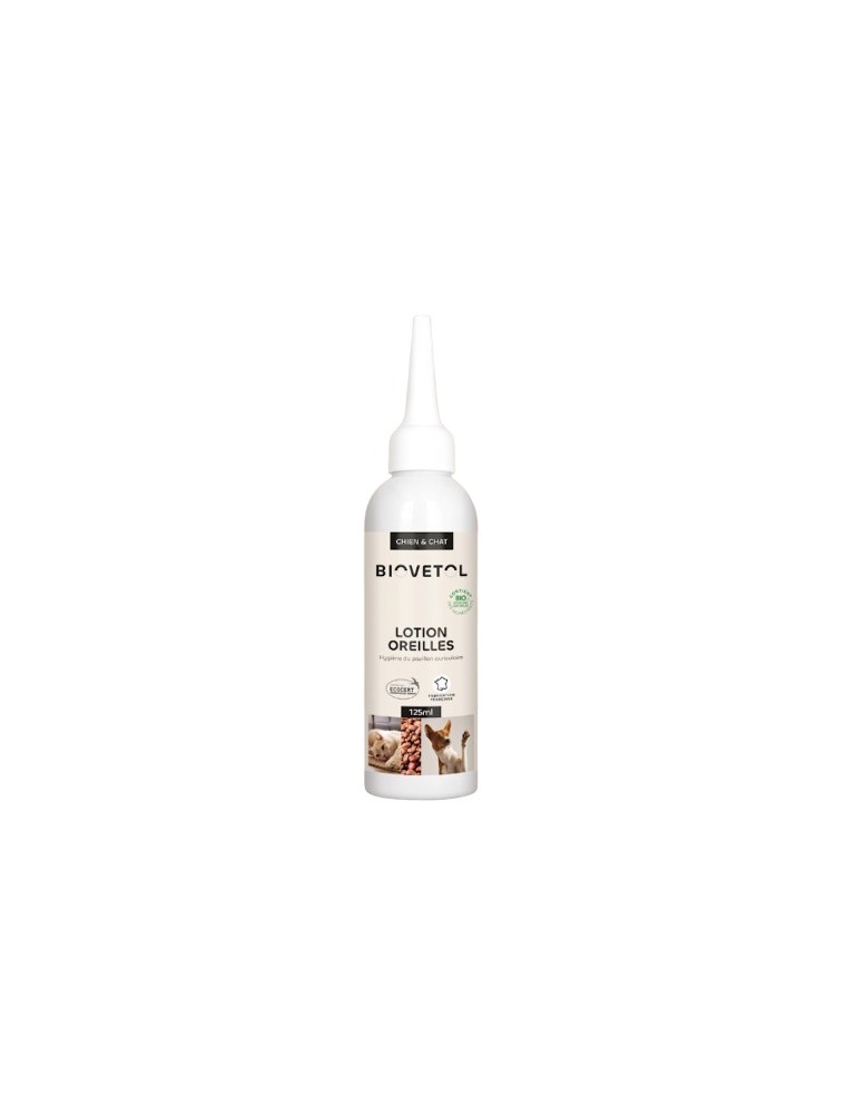 Image principale de la modale pour Lotion Oreilles Bio - Hygiène Auriculaire des Chats et des Chiens - Biovetol