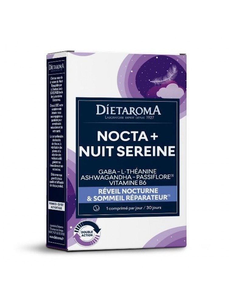 Image principale de la modale pour Nocta Plus Nuit Sereine - Sommeil 30 comprimés - Dietaroma