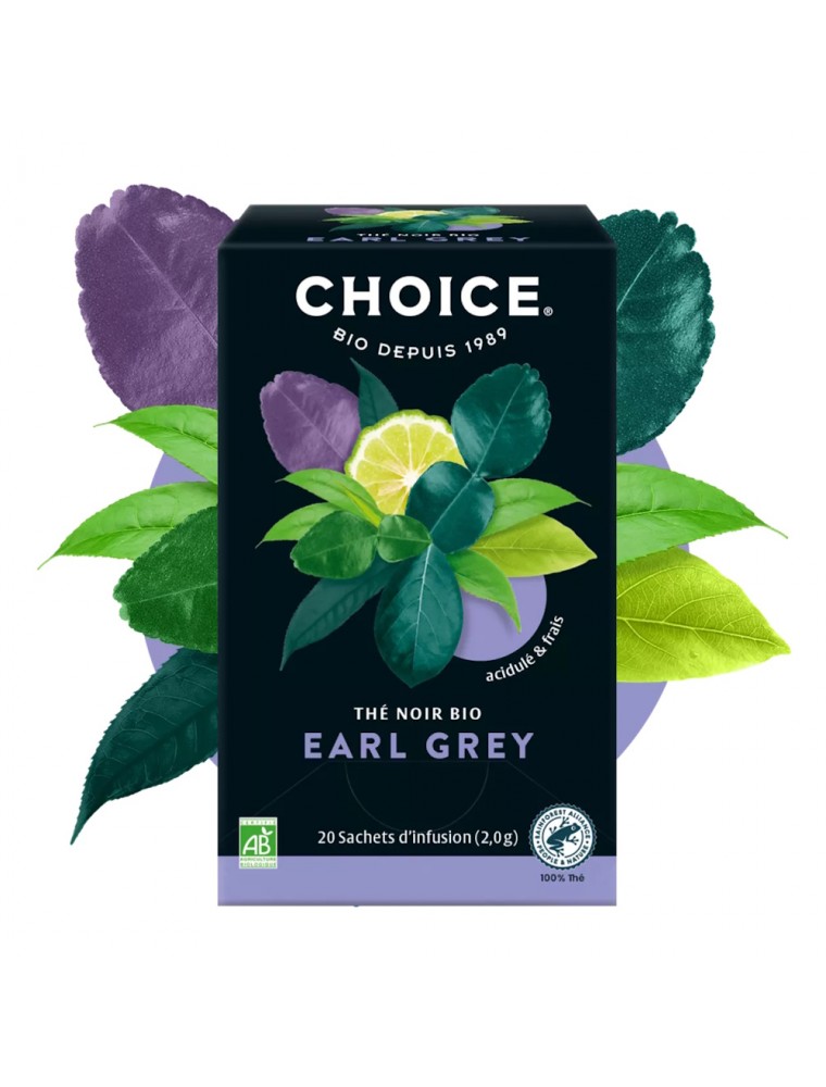 Image principale de la modale pour Earl Grey Bio - Thé Noir 17 sachets - Choice