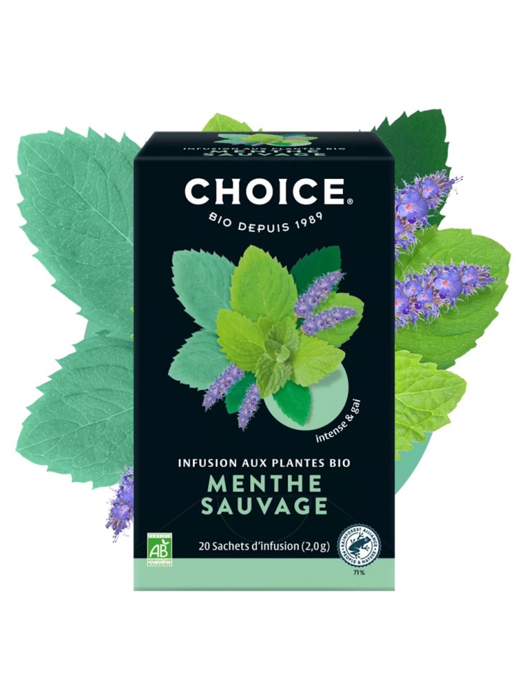 Image principale de la modale pour Menthe Sauvage Bio - Infusion 17 sachets - Choice