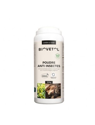 Image de Poudre Anti-Insectes Bio - Antiparasitaire Externe des Chats et des Chiens 240 ml - Biovetol depuis Achetez les nouvelles tisanes arrivées à l'herboristerie Louis