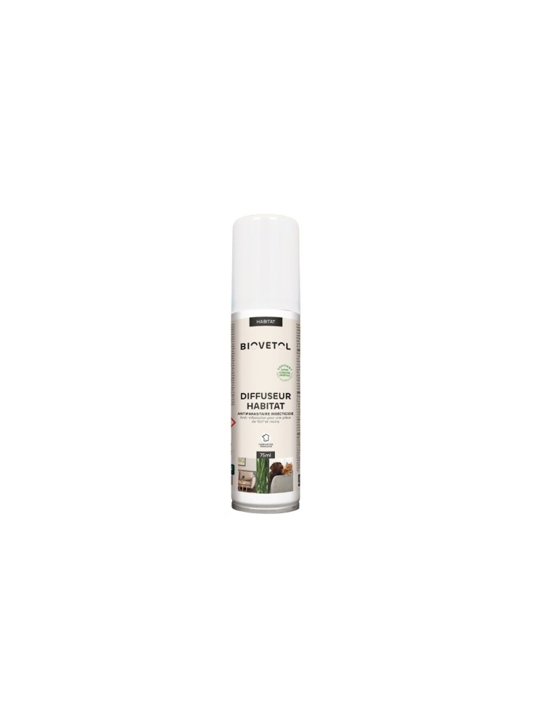 Image principale de la modale pour Diffuseur Habitat - Antiparasitaire Insecticide 75 ml - Biovetol