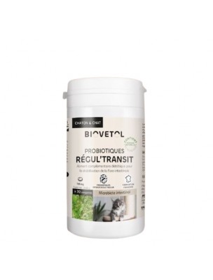 Image de Régul'Transit Chats Bio - Probiotiques 30 comprimés - Biovetol depuis Achetez les nouvelles tisanes arrivées à l'herboristerie Louis