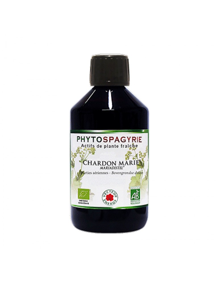 Image principale de la modale pour Chardon-Marie Sans Alcool Bio - Phytospagyrie de plante fraîche 300 ml - Vecteur Energy