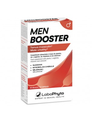 Image de Men Booster - Aphrodisiaque masculin naturel 60 gélules - LaboPhyto depuis PrestaBlog