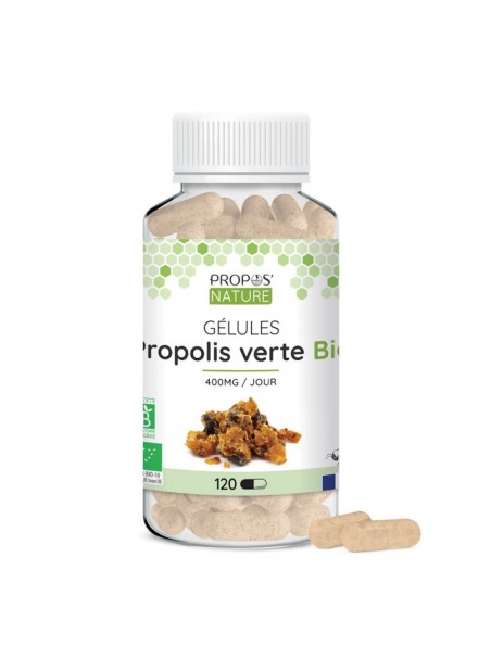 Propolis Verte Bio - Système immunitaire 120 gélules - Propos Nature