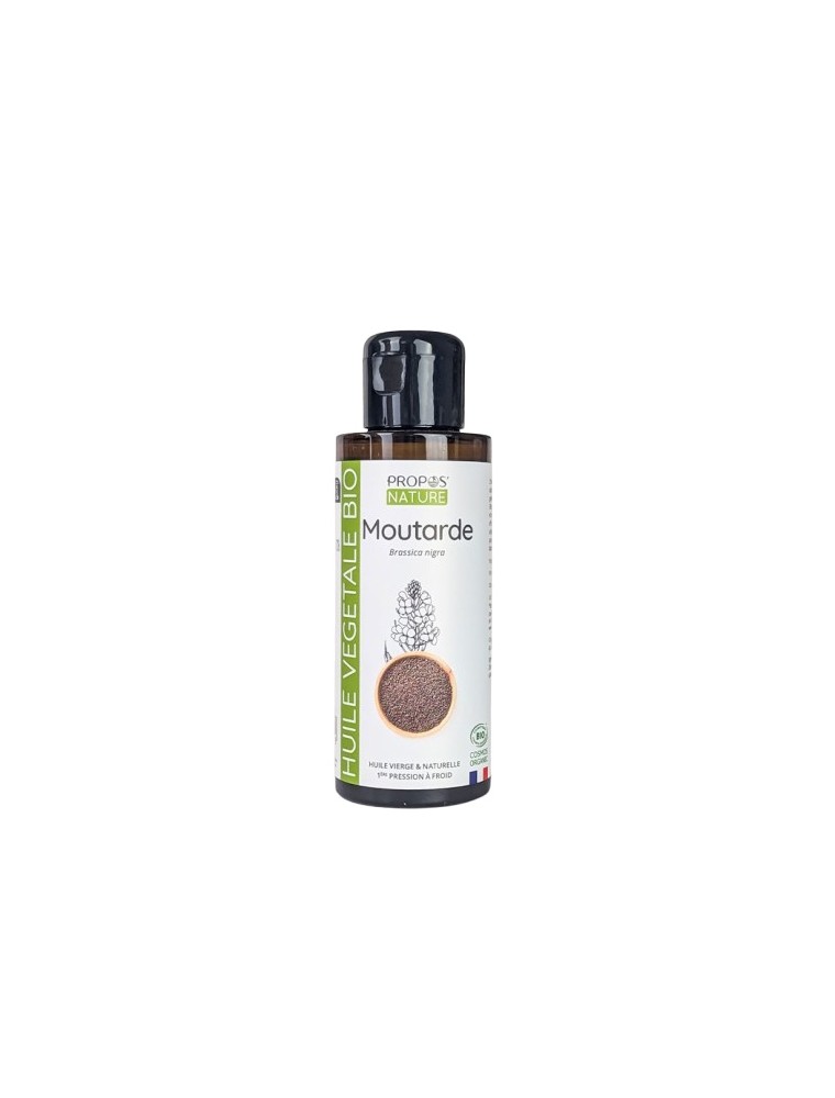 Image principale de la modale pour Moutarde Bio - Huile végétale de Brassica nigra 100 ml - Propos Nature