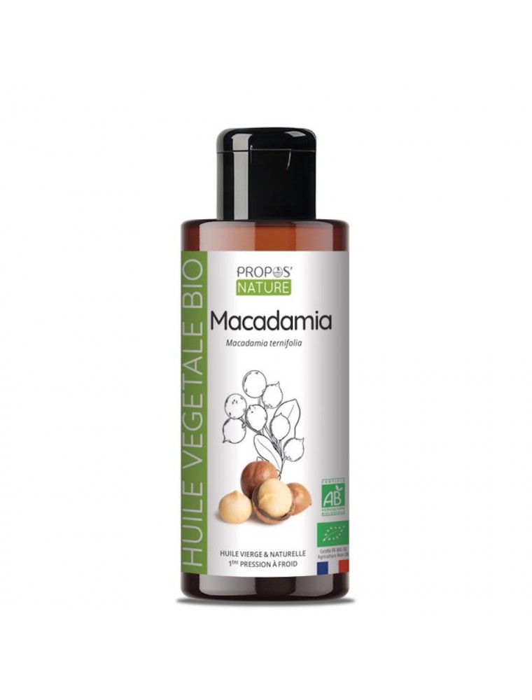 Image principale de la modale pour Macadamia Bio - Huile végétale de Macadamia ternifolia 100 ml - Propos Nature
