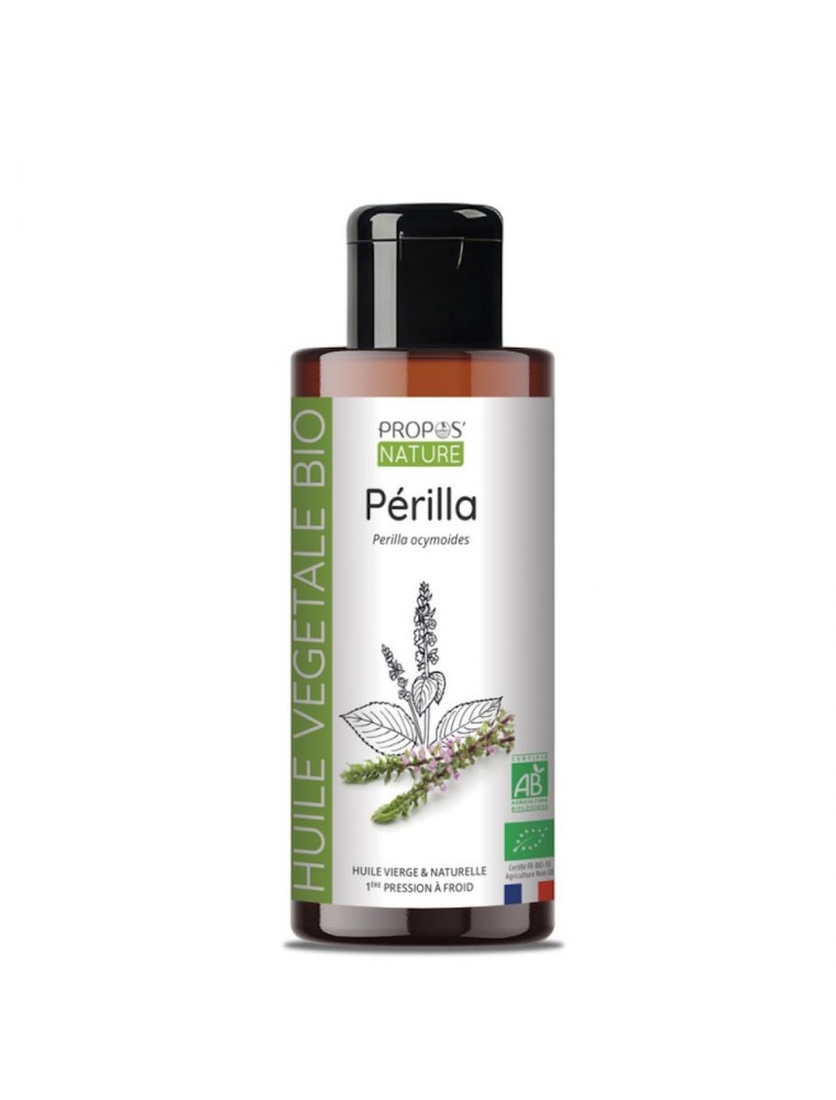 Image principale de la modale pour Périlla Bio - Huile végétale de Perilla ocymoides 100 ml - Propos Nature