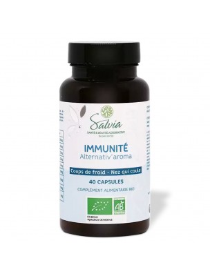 Image de Alternativ'aroma Bio - Défenses Hiver 40 capsules d'huiles essentielles - Salvia depuis Tea Tree Bio - Huile essentielle de Melaleuca Alternifolia, 10 ml - Herbes et Traditions