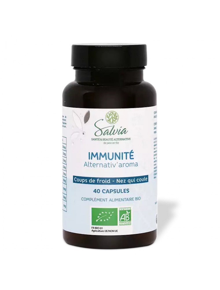 Image principale de la modale pour Alternativ'aroma Bio - Défenses Hiver 40 capsules d'huiles essentielles - Salvia