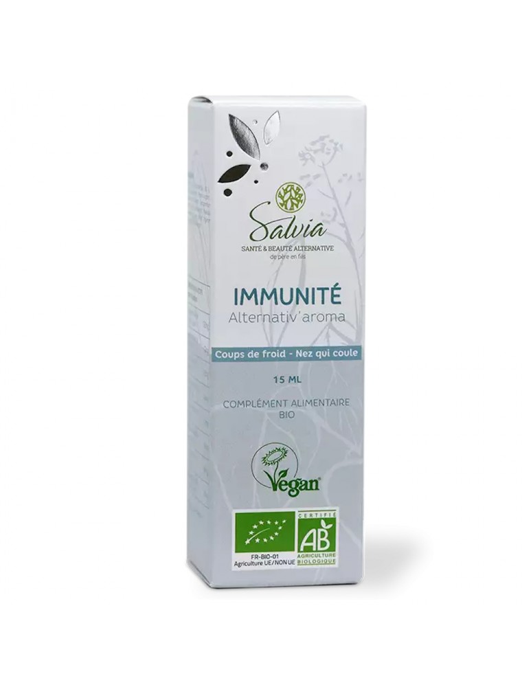 Image principale de la modale pour Alternativ'aroma Bio - Défenses Hiver gouttes d'huiles essentielles 15 ml - Salvia