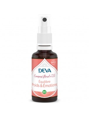 Image de Equilibre Poids et Emotions Bio - Equilibrage Alimentaire Composé floral n°25 Spray de 30 ml - Deva depuis Achetez les produits Deva à l'herboristerie Louis (3)