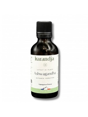 Image de Ashwagandha Bio - Teinture-Mère de Withania Somnifera 50 ml - Karandja depuis Achetez les nouvelles tisanes arrivées à l'herboristerie Louis