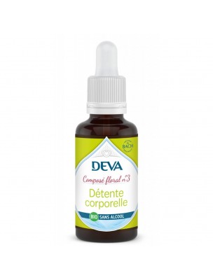 Image de Détente Corporelle Bio - Souplesse Composé floral n°3 sans alcool 30 ml - Deva depuis Achetez les produits Deva à l'herboristerie Louis (2)