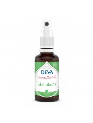 Image de Libérations Bio - Changement d'habitude Composé floral n°6 spray de 30 ml - Deva depuis Achetez les produits Deva à l'herboristerie Louis (4)