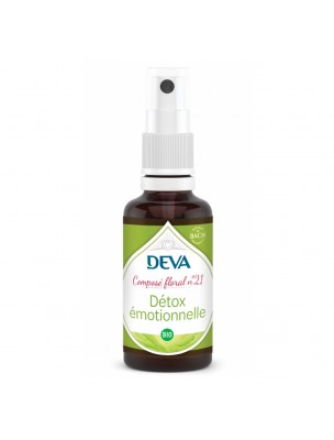 Image de Détox Emotionnelle Bio - Régénération Composé floral n°21 Spray de 30 ml - Deva depuis Achetez les produits Deva à l'herboristerie Louis (2)