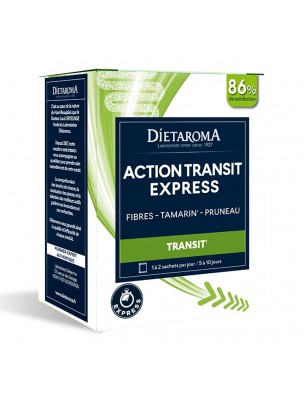 Image de Action Transit Express - Transit 10 sachets - Dietaroma depuis Achetez les produits Dietaroma à l'herboristerie Louis