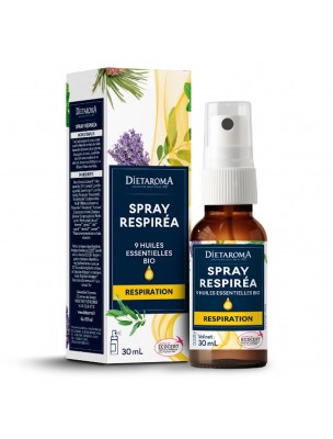 Image 78526 supplémentaire pour Spray Respiration Respiréa Bio - Respiration 30 ml - Dietaroma