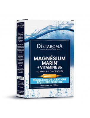 Image de Magnésium Marin et Vitamine B6 - Fatigue 20 ampoules - Dietaroma depuis Achetez les produits Dietaroma à l'herboristerie Louis (3)