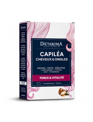 Image de Capiléa Forti Cheveux et Ongles - Vitamines 60 capsules - Dietaroma depuis Shampooing Hydratation Bio - Emblica