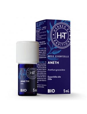 Image de Aneth Bio - Huile essentielle d'Anethum Graveolens 5 ml - Herbes et Traditions depuis Basilic Tropical Bio 10 ml - Huile essentielle d'Ocimum Basilicum - Herbes et Traditions