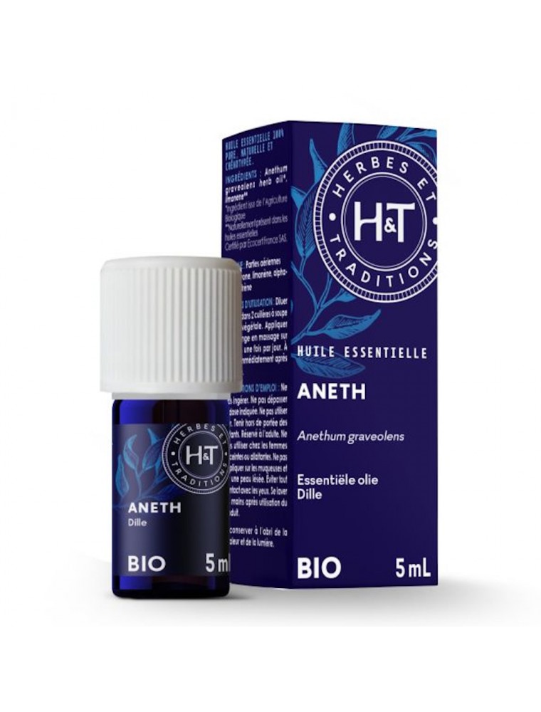 Image principale de la modale pour Aneth Bio - Huile essentielle d'Anethum Graveolens 5 ml - Herbes et Traditions
