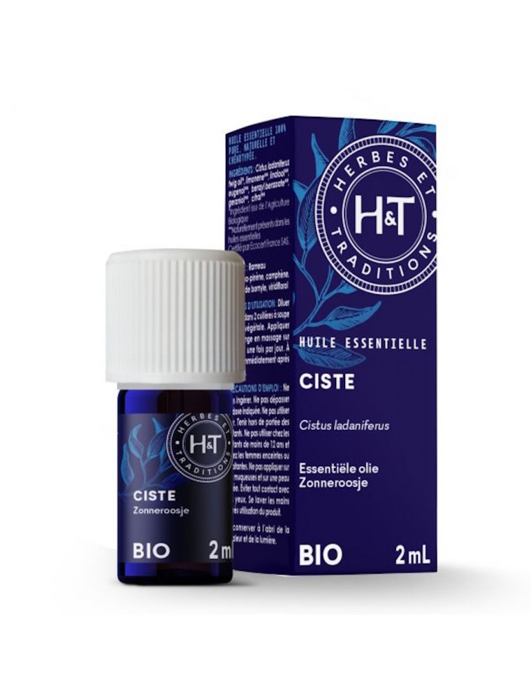 Image principale de la modale pour Ciste Bio - Huile essentielle Cistus Ladaniferus 5 ml - Herbes et Traditions