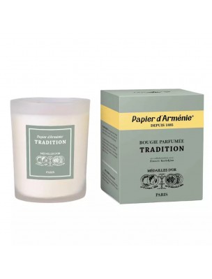 Image de Bougie d'Arménie classique - Ambiance délicieuse 220g - Papier d'Arménie depuis Papier d'Arménie Original - Désodorisant naturel 36 bandes