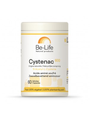 Image de Cystenac 600 - Acide aminé soufré 60 gélules - Be-Life depuis Achetez les produits Be-Life à l'herboristerie Louis
