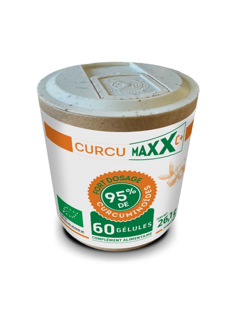 Image principale de la modale pour Curcumaxx C+ Bio 95% - Curcuma 60 gélules - Curcumaxx
