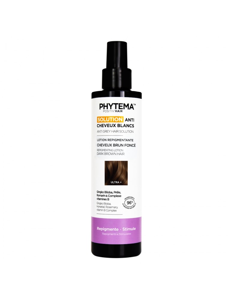 Image principale de la modale pour Lotion Repigmentante Ultra Plus Positiv'Hair - Cheveux foncés 150 ml - Phytema