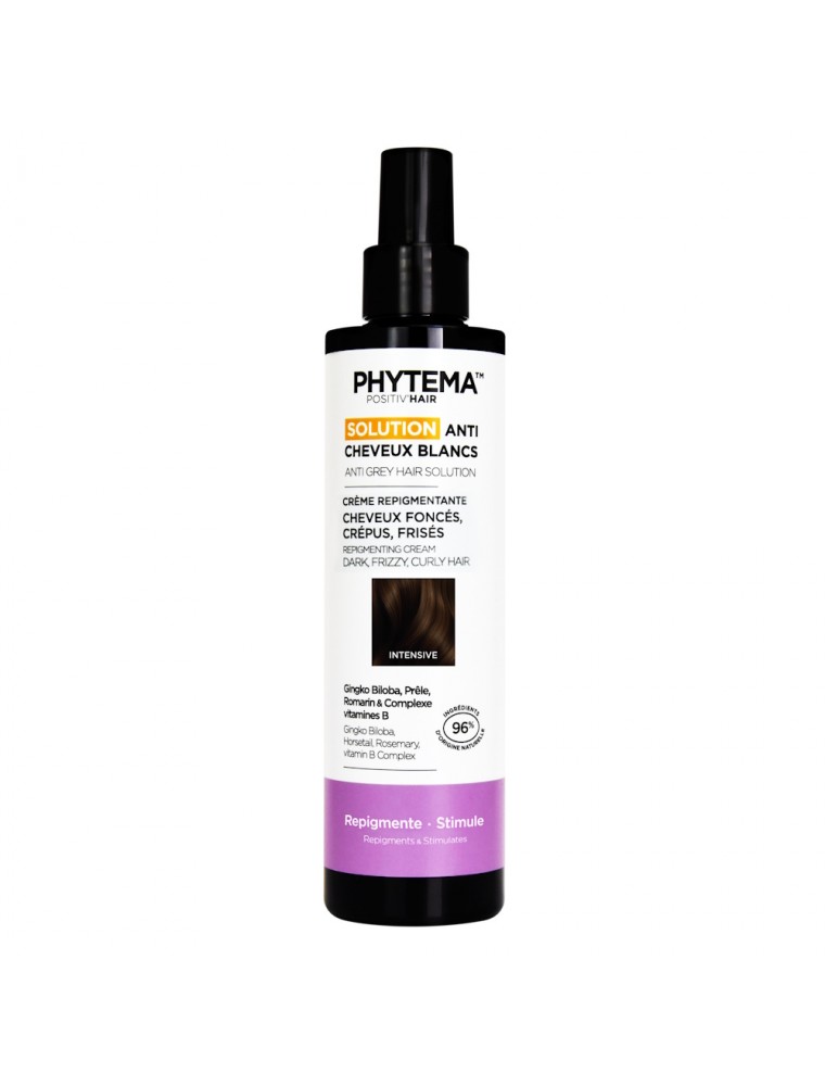 Image principale de la modale pour Lotion Repigmentante Intensive Positiv'Hair - Cheveux foncés, crépus, frisés 150 ml - Phytema